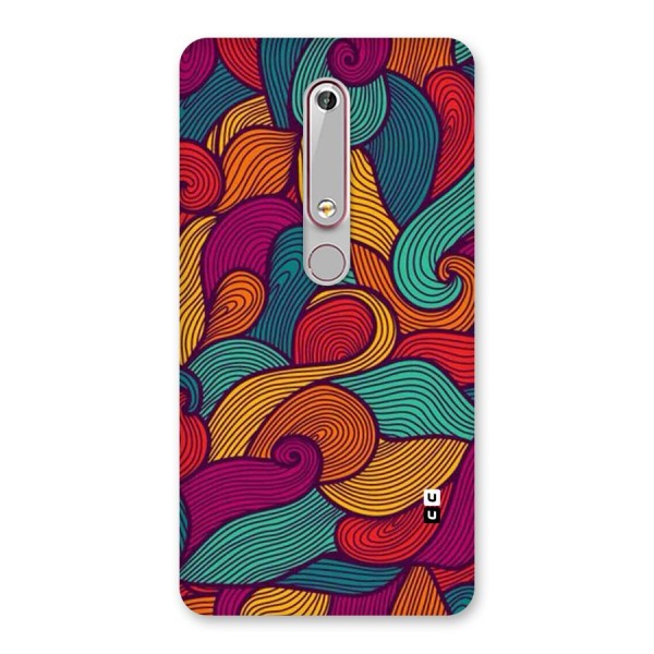 Whimsical Colors Back Case for Nokia 6.1