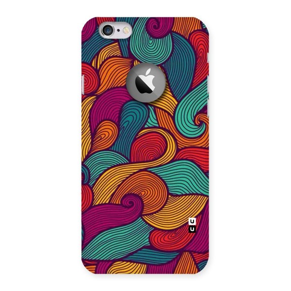 Whimsical Colors Back Case for iPhone 6 Logo Cut