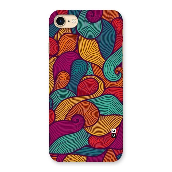 Whimsical Colors Back Case for iPhone 7