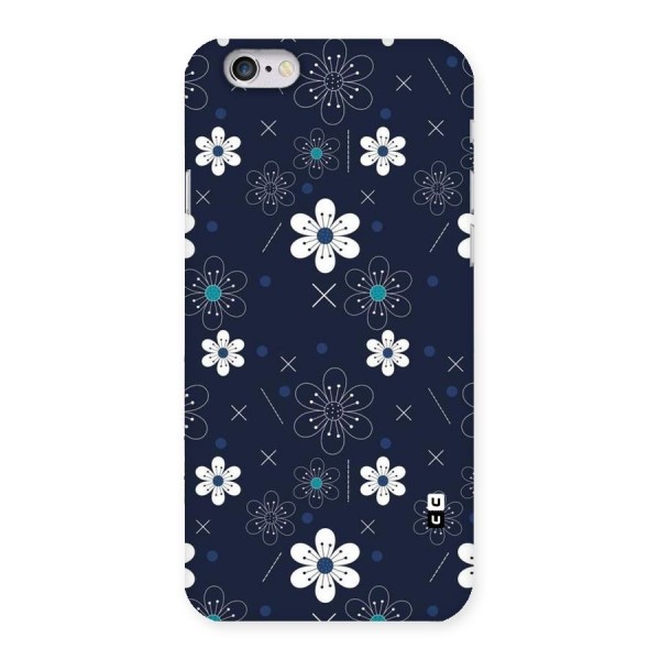 White Floral Shapes Back Case for iPhone 6 6S