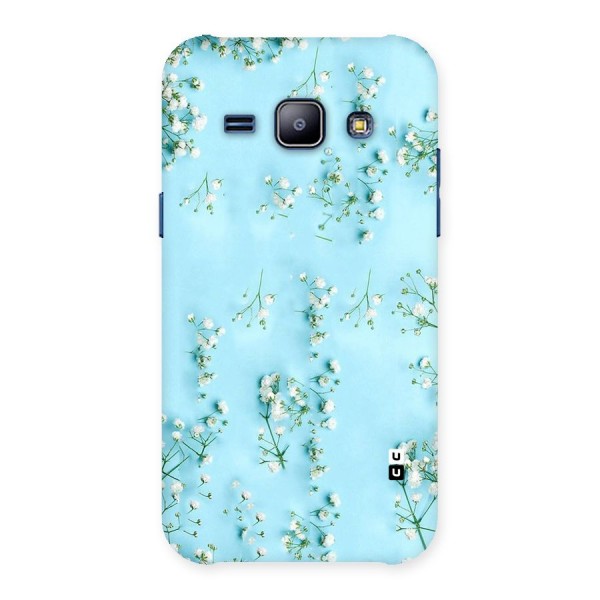 White Lily Design Back Case for Galaxy J1