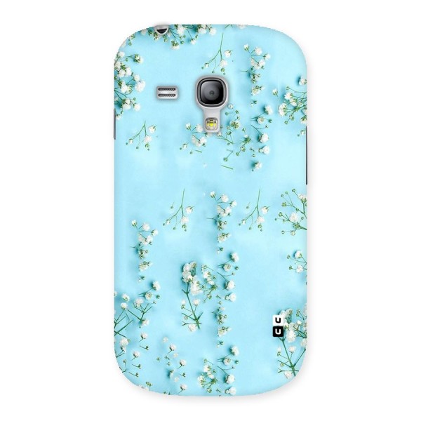 White Lily Design Back Case for Galaxy S3 Mini