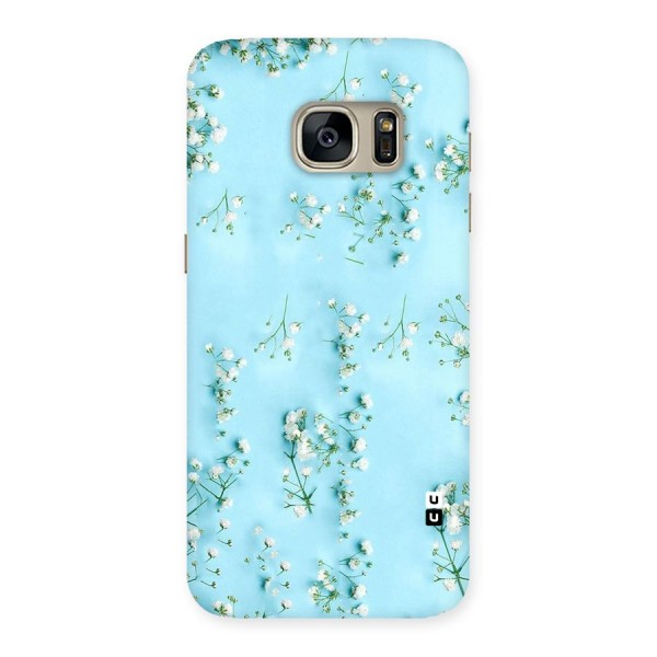 White Lily Design Back Case for Galaxy S7