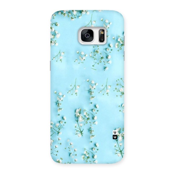 White Lily Design Back Case for Galaxy S7 Edge