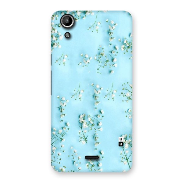White Lily Design Back Case for Micromax Canvas Selfie Lens Q345