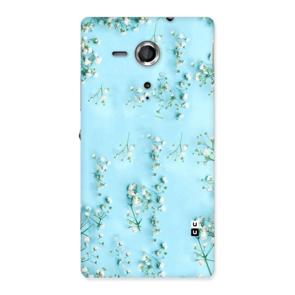 White Lily Design Back Case for Sony Xperia SP
