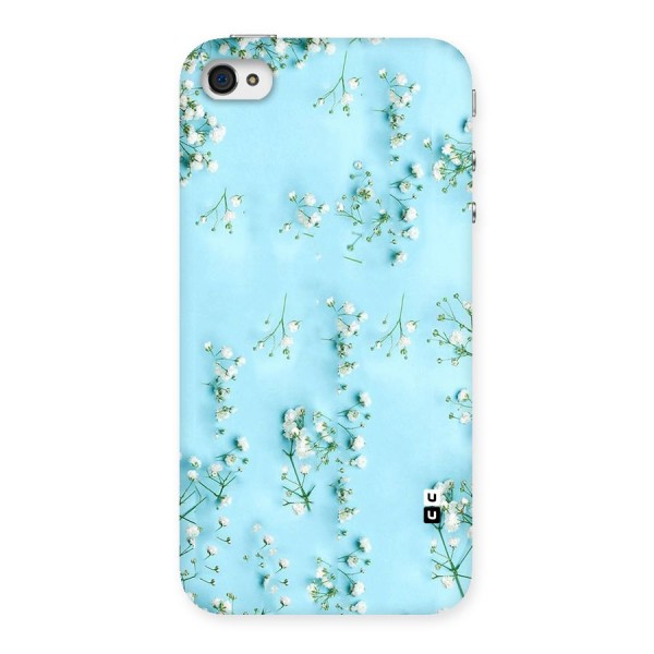 White Lily Design Back Case for iPhone 4 4s