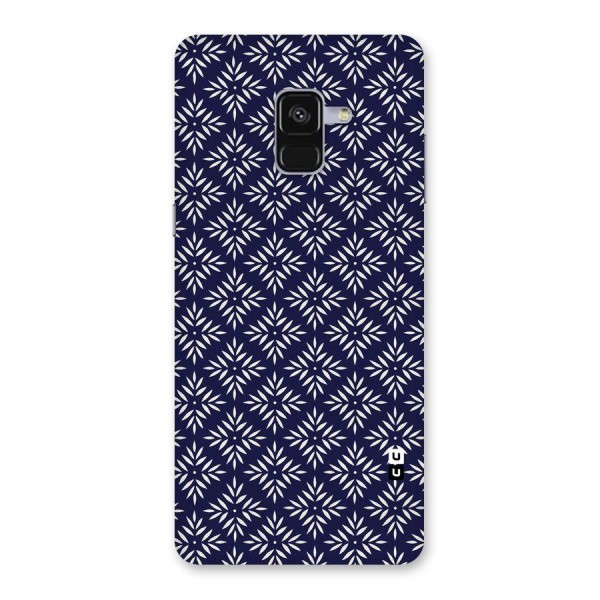 White Petals Pattern Back Case for Galaxy A8 Plus
