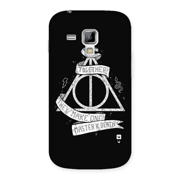 White Ribbon Back Case for Galaxy S Duos