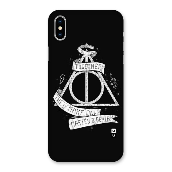 White Ribbon Back Case for iPhone X
