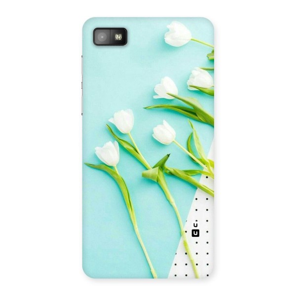 White Tulips Back Case for Blackberry Z10