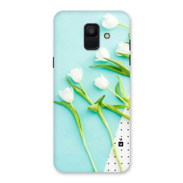 White Tulips Back Case for Galaxy A6 (2018)