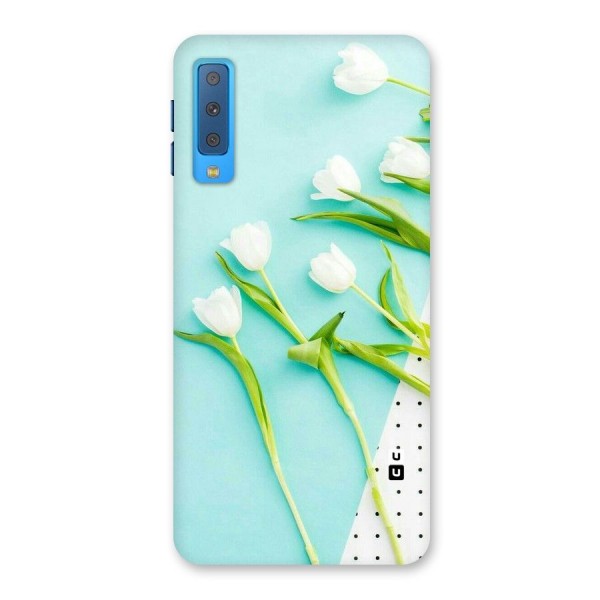 White Tulips Back Case for Galaxy A7 (2018)