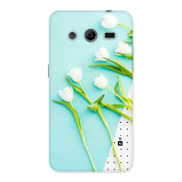 White Tulips Back Case for Galaxy Core 2