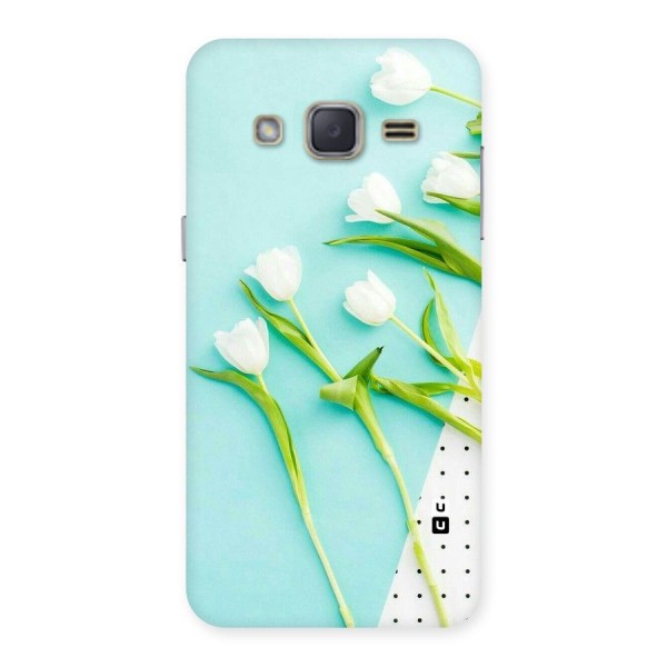 White Tulips Back Case for Galaxy J2