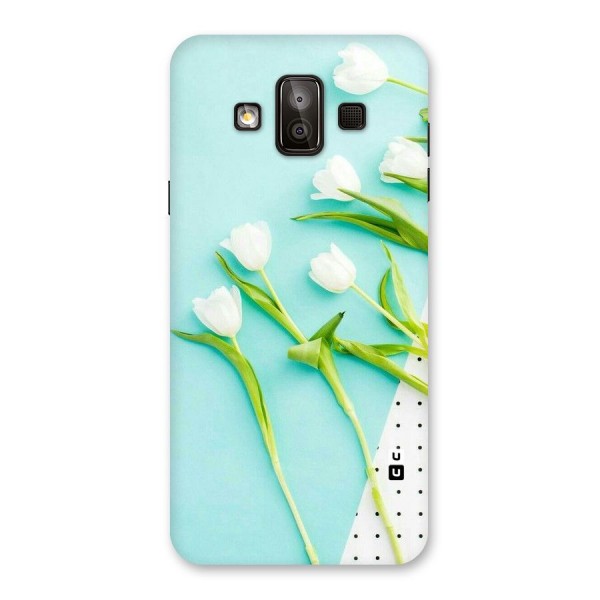 White Tulips Back Case for Galaxy J7 Duo