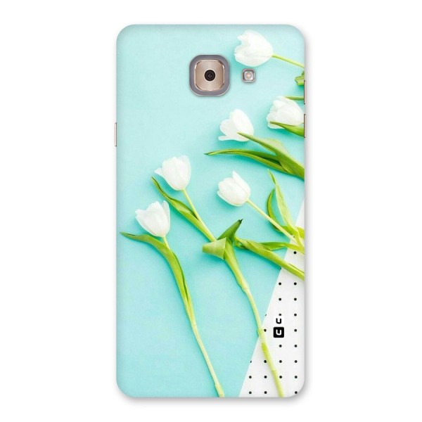 White Tulips Back Case for Galaxy J7 Max