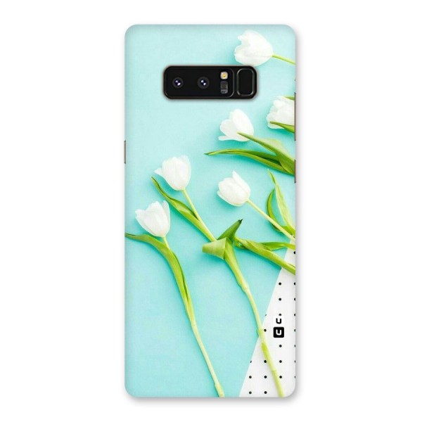 White Tulips Back Case for Galaxy Note 8