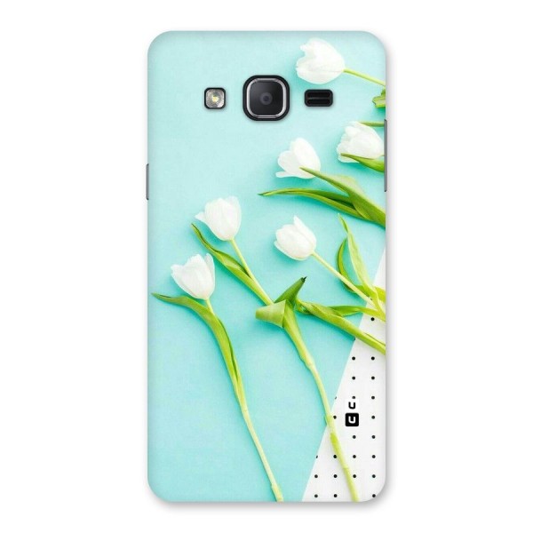 White Tulips Back Case for Galaxy On7 Pro