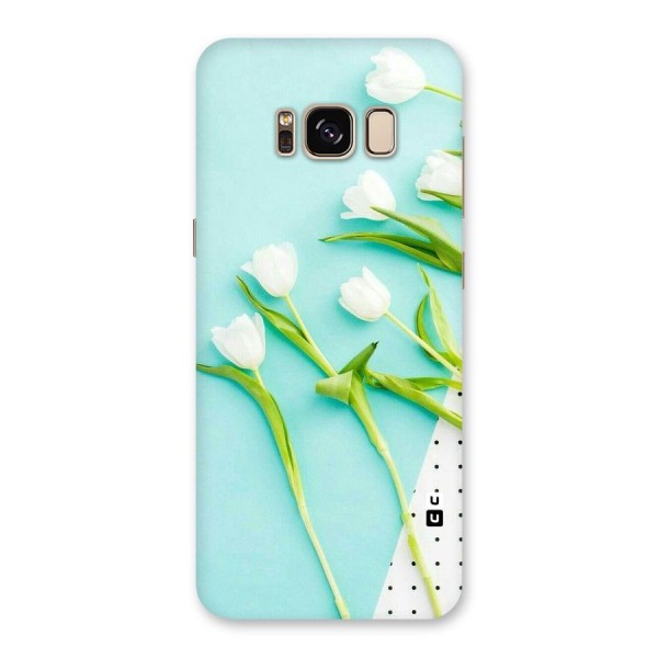 White Tulips Back Case for Galaxy S8