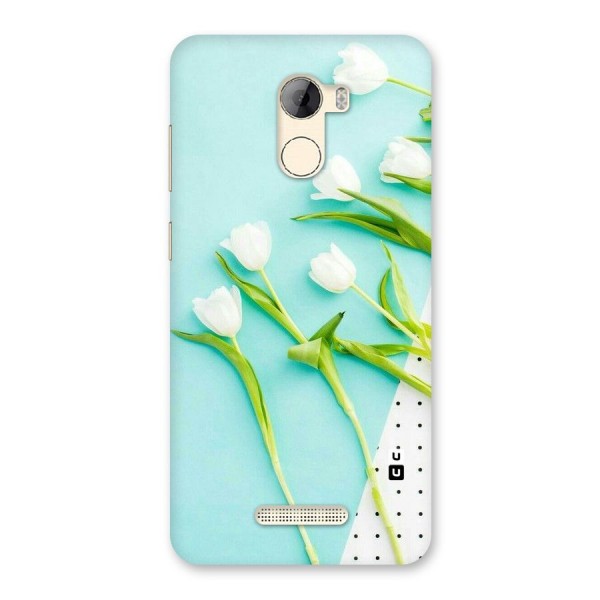 White Tulips Back Case for Gionee A1 LIte
