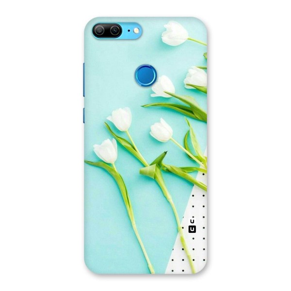 White Tulips Back Case for Honor 9 Lite