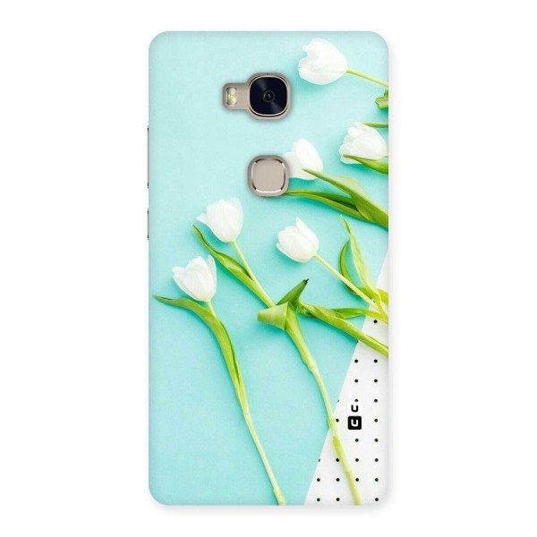White Tulips Back Case for Huawei Honor 5X