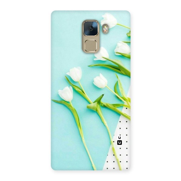 White Tulips Back Case for Huawei Honor 7