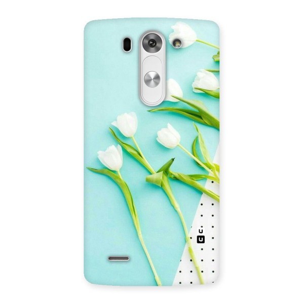 White Tulips Back Case for LG G3 Mini