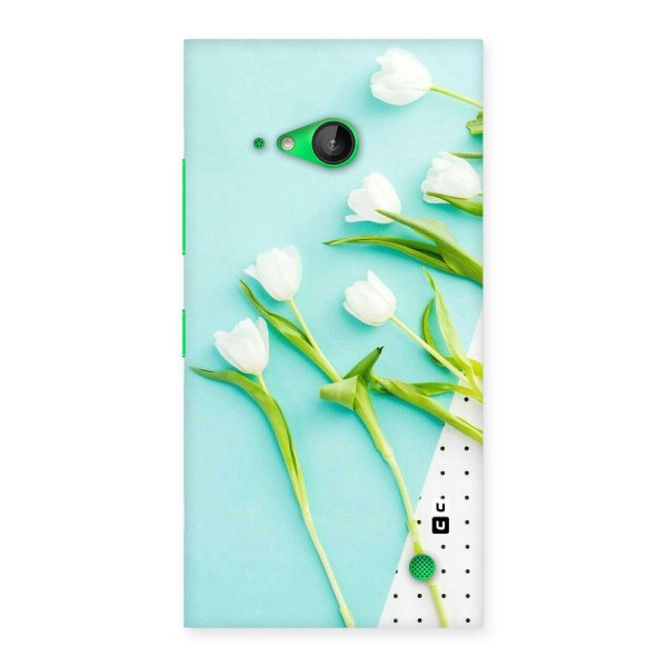 White Tulips Back Case for Lumia 730