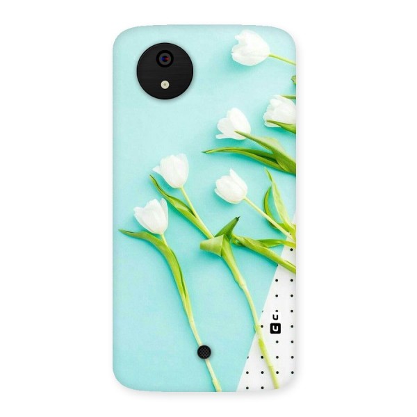 White Tulips Back Case for Micromax Canvas A1