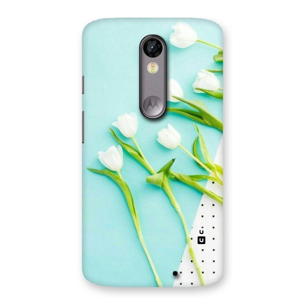 White Tulips Back Case for Moto X Force