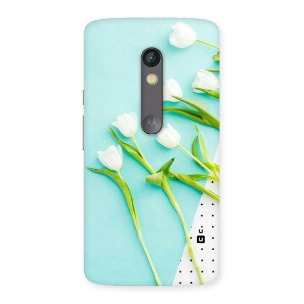 White Tulips Back Case for Moto X Play