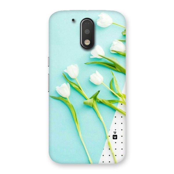White Tulips Back Case for Motorola Moto G4