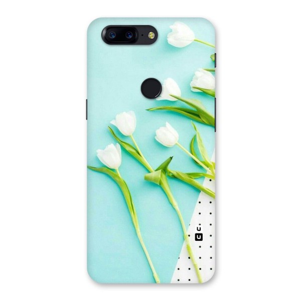White Tulips Back Case for OnePlus 5T