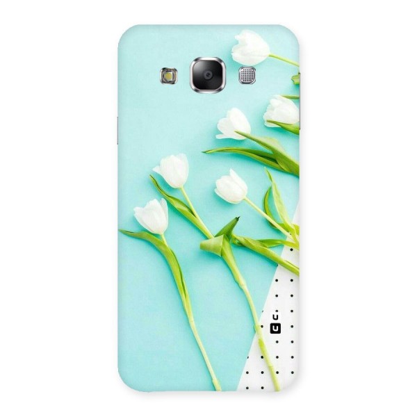 White Tulips Back Case for Samsung Galaxy E5