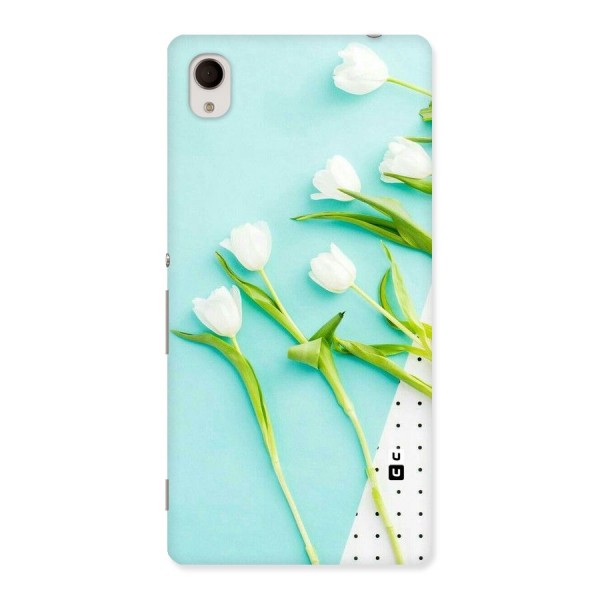 White Tulips Back Case for Sony Xperia M4