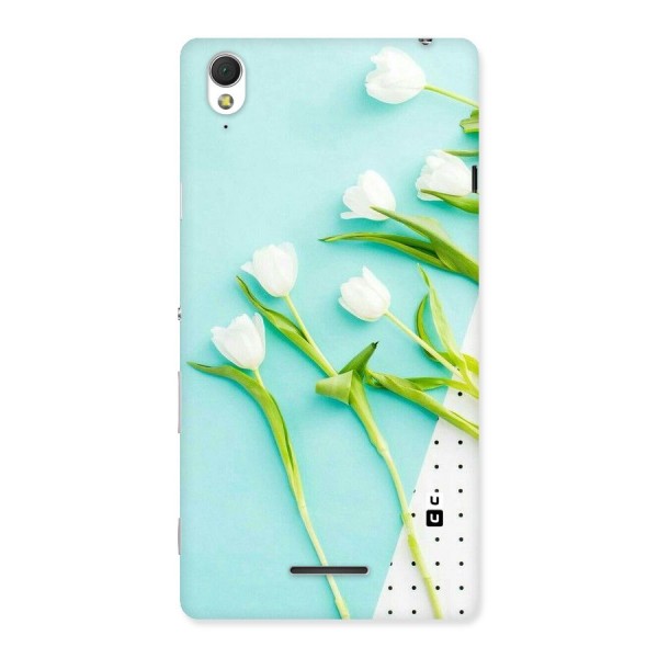 White Tulips Back Case for Sony Xperia T3