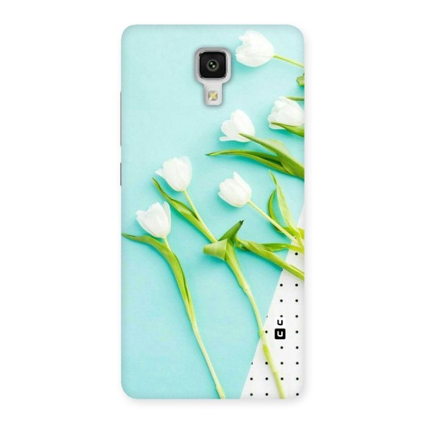 White Tulips Back Case for Xiaomi Mi 4
