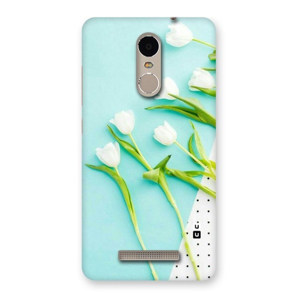 White Tulips Back Case for Xiaomi Redmi Note 3