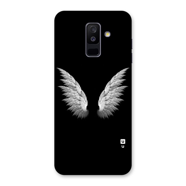White Wings Back Case for Galaxy A6 Plus
