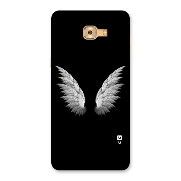 White Wings Back Case for Galaxy C9 Pro