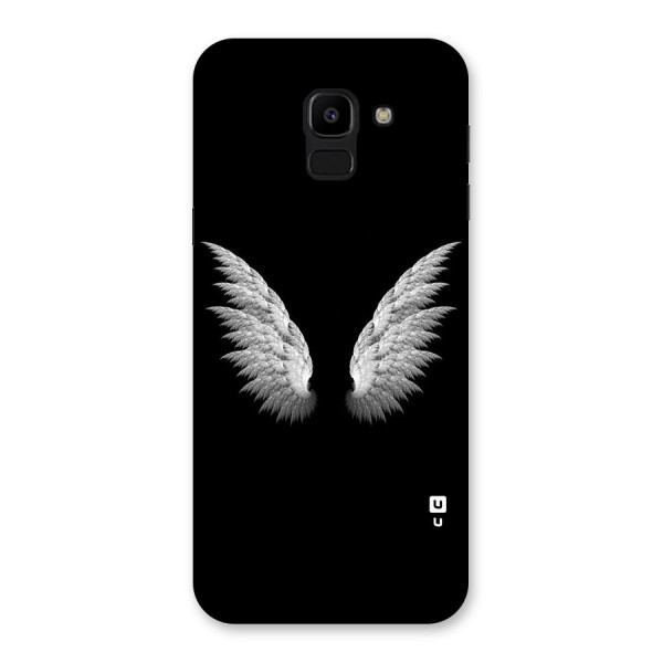 White Wings Back Case for Galaxy J6