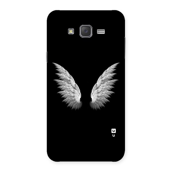 White Wings Back Case for Galaxy J7