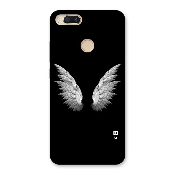 White Wings Back Case for Mi A1