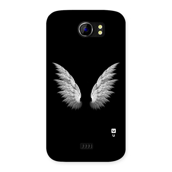 White Wings Back Case for Micromax Canvas 2 A110