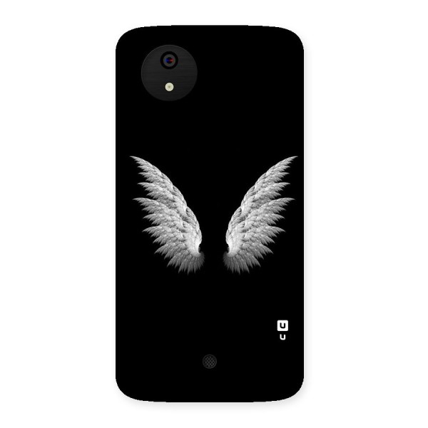 White Wings Back Case for Micromax Canvas A1