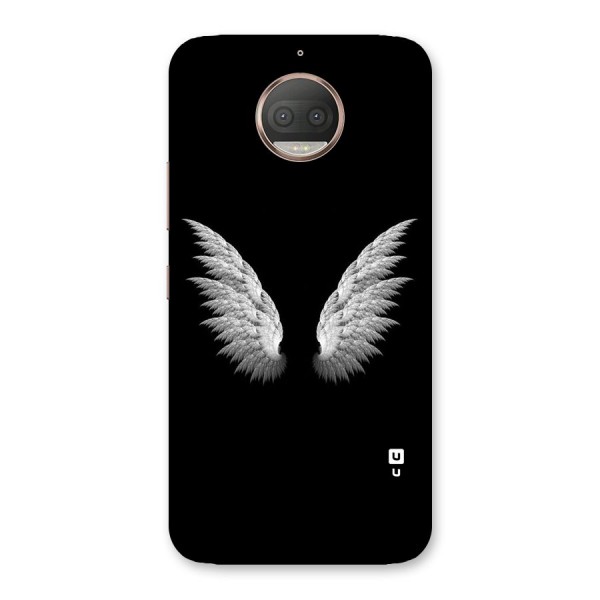 White Wings Back Case for Moto G5s Plus
