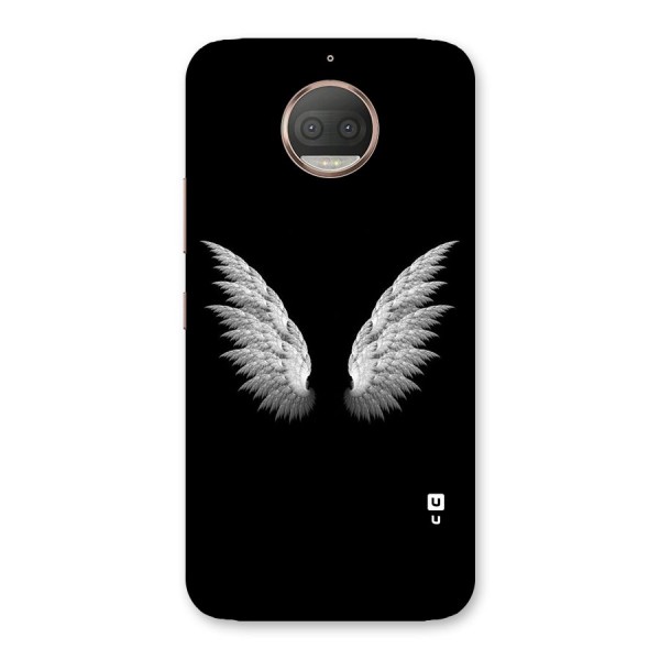 White Wings Back Case for Moto G5s Plus