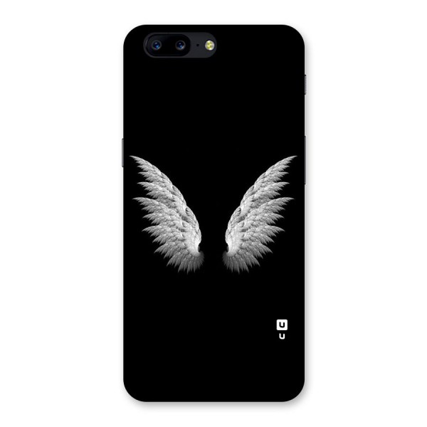 White Wings Back Case for OnePlus 5